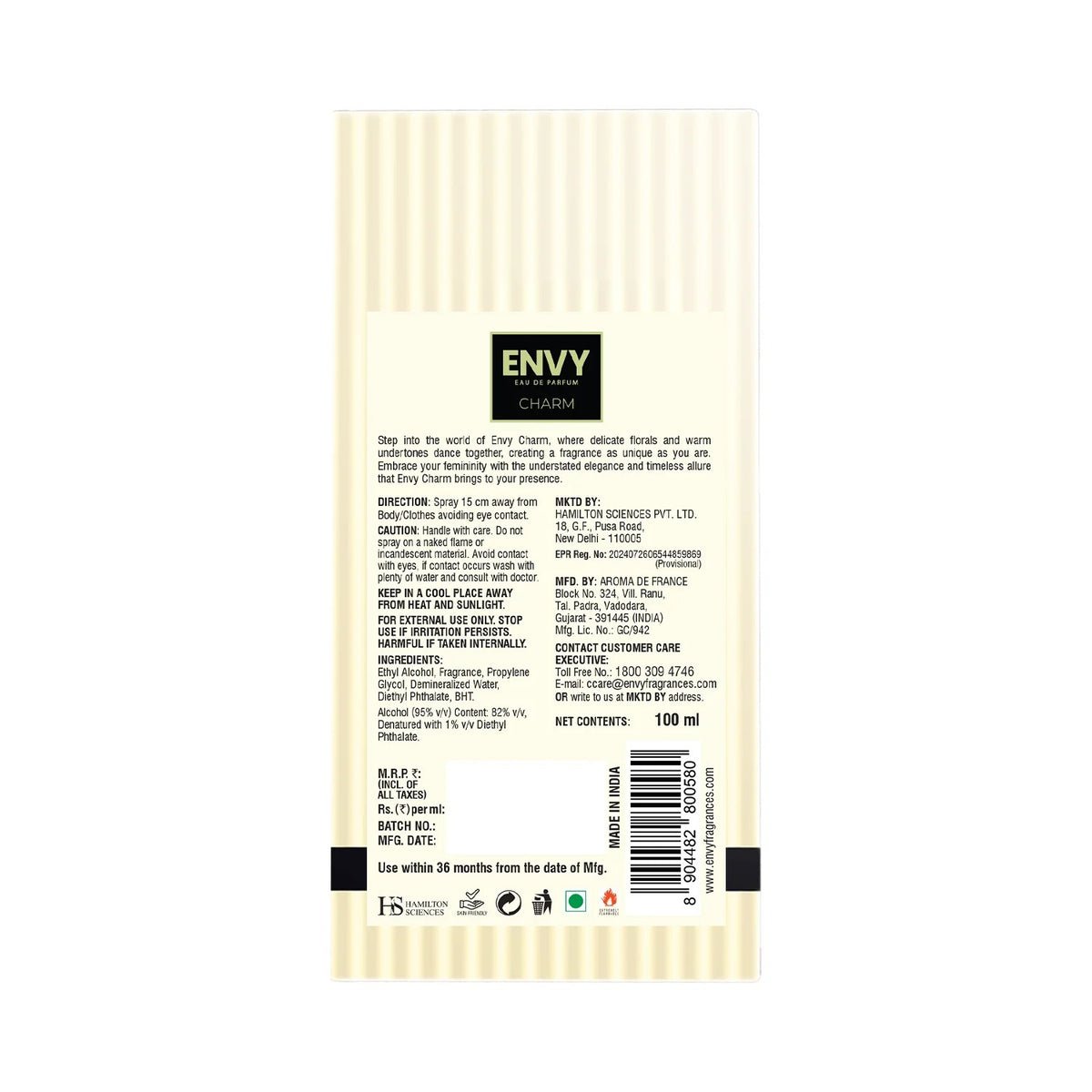 Envy Charm Perfume for Women – [100ml]
