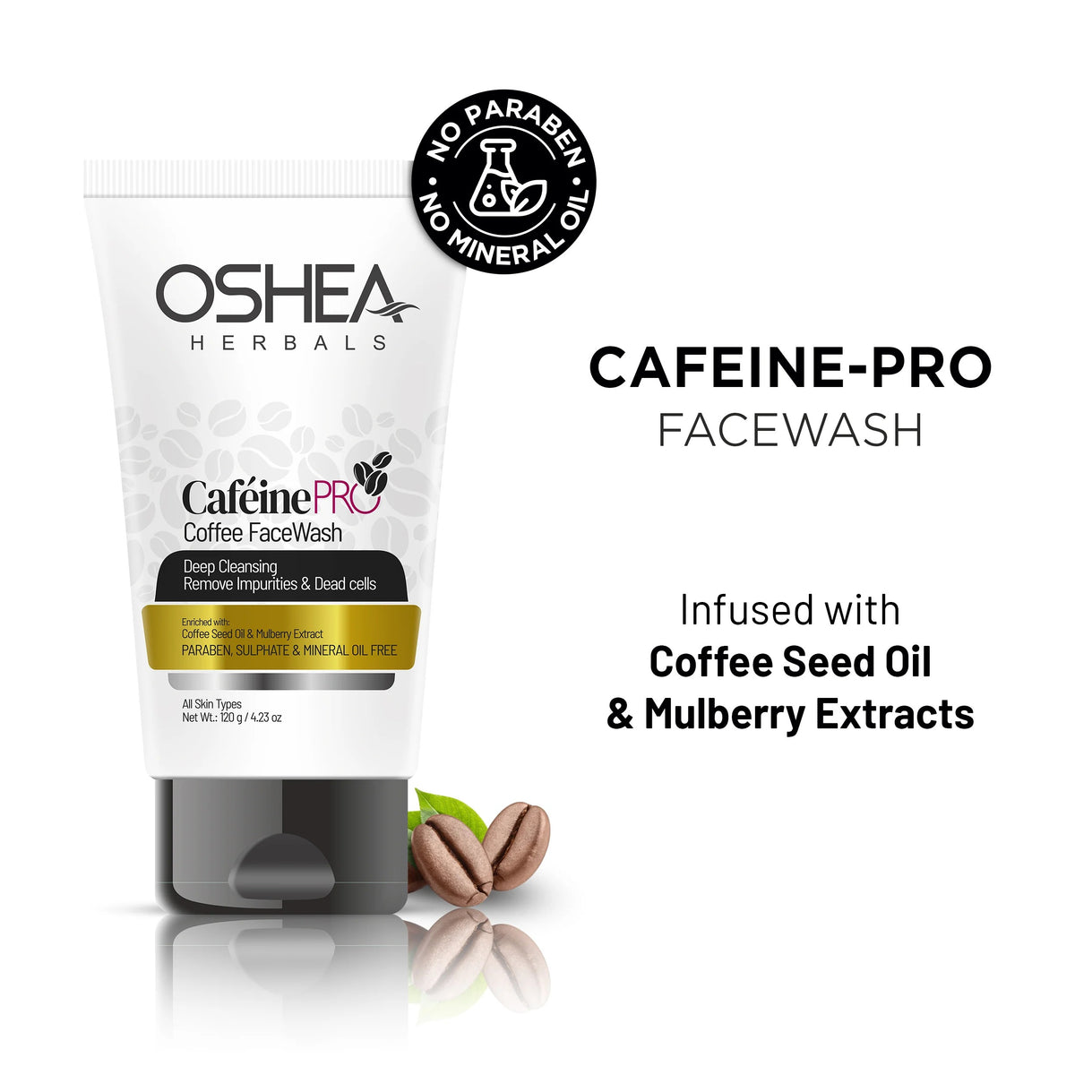 Oshea Cafeine-Pro Face Wash - [120gm]