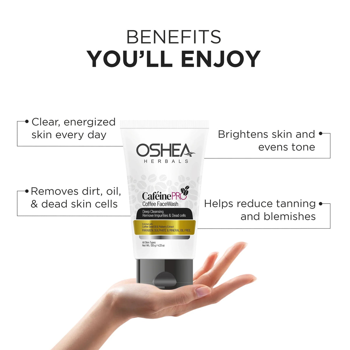Oshea Cafeine-Pro Face Wash - [120gm]