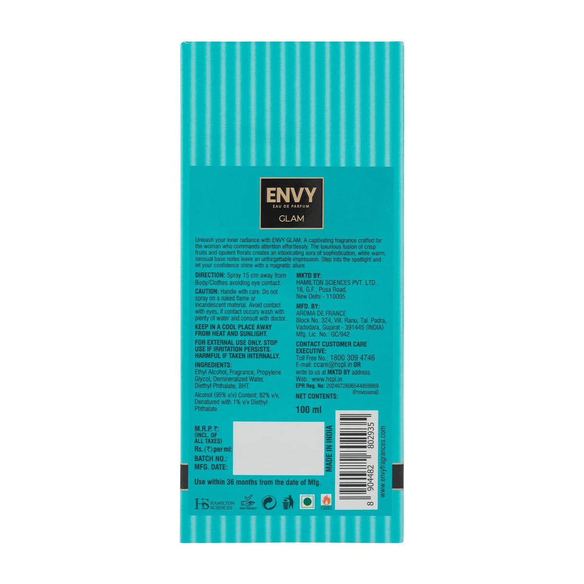 Envy Glam Perfume for Women – [100ml]