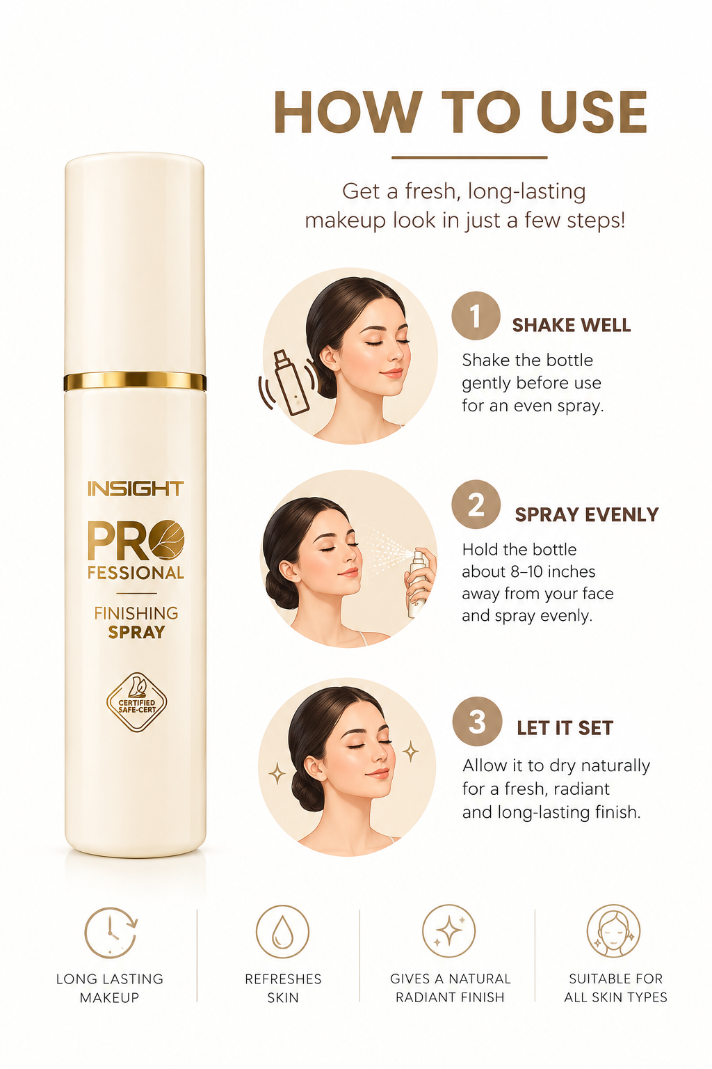 Insight Pro Makeup Finishing Spray to Complete Your Look – 100ml