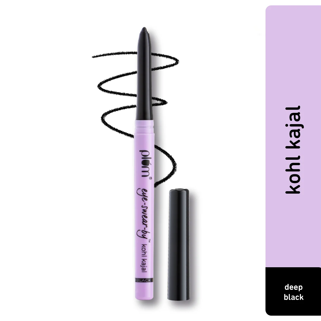 Plum Eye-Swear-By Kohl Kajal – Deep Black
