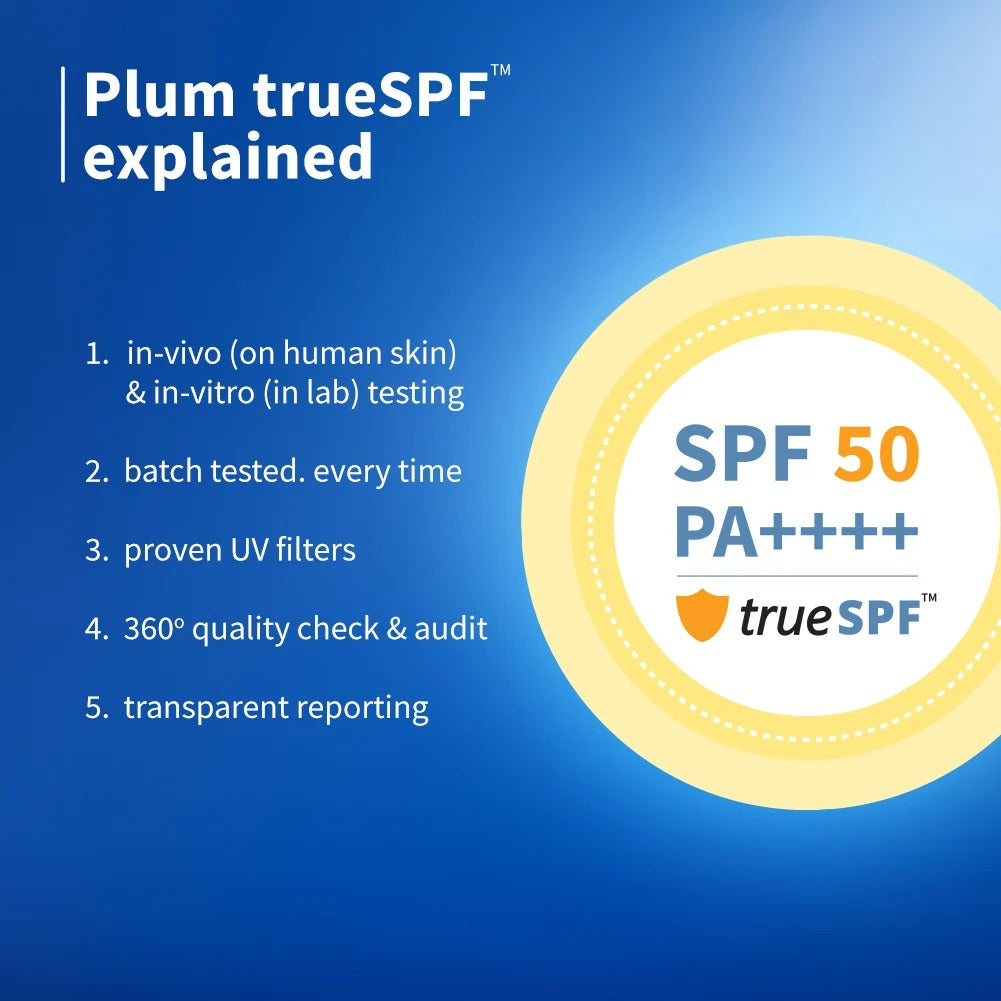 Plum 2% Niacinamide & Rice Water Hybrid Sunscreen SPF 50 PA++++