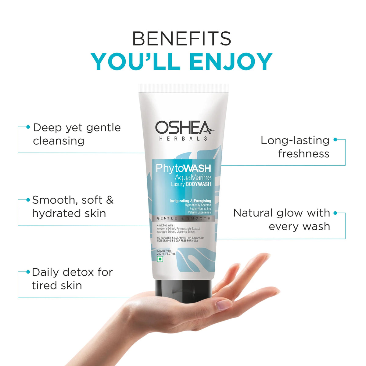 Oshea Phytowash Aqua Marine Luxury Bodywash - [200ml]