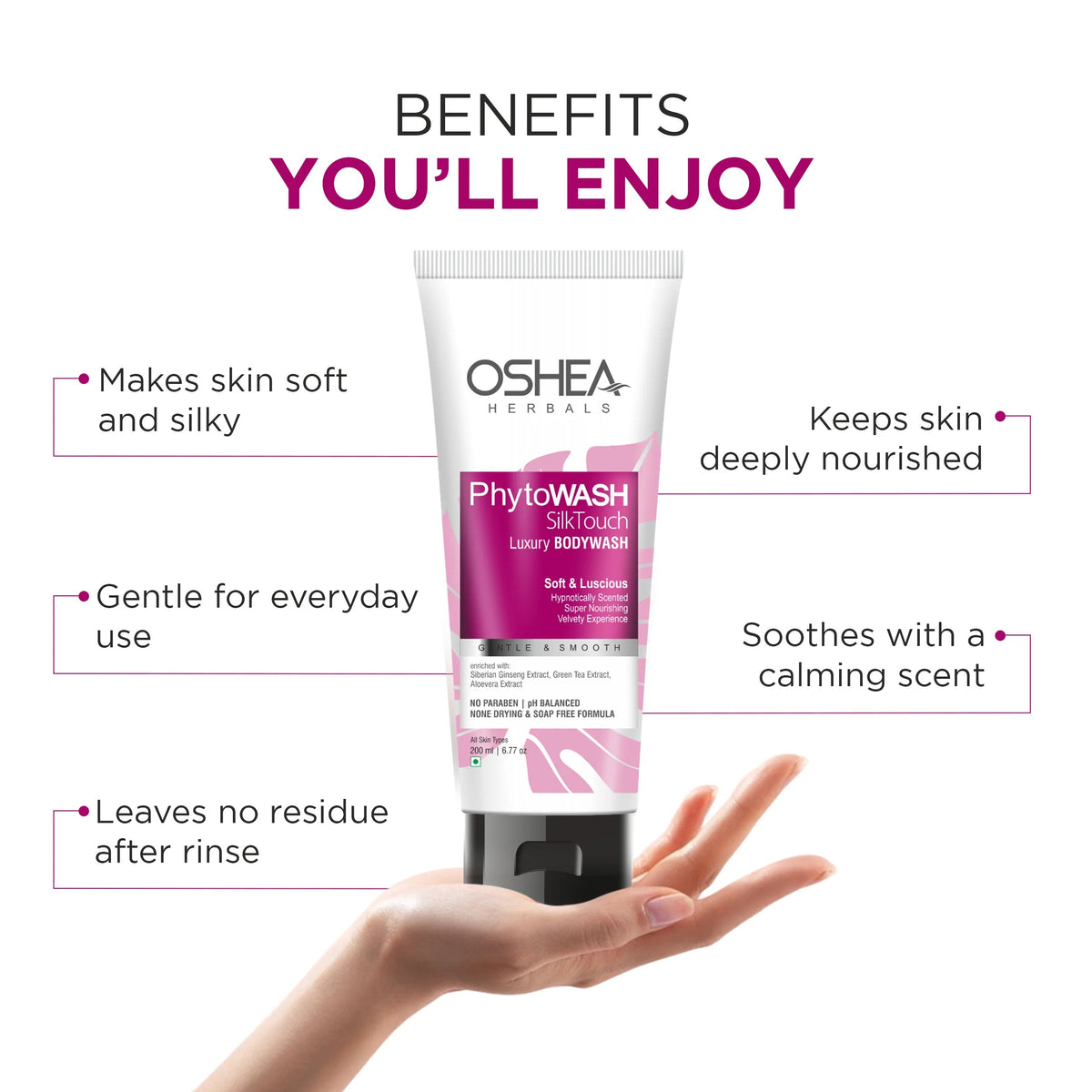 Oshea Phytowash Silk Touch Luxury Bodywash - [200ml]
