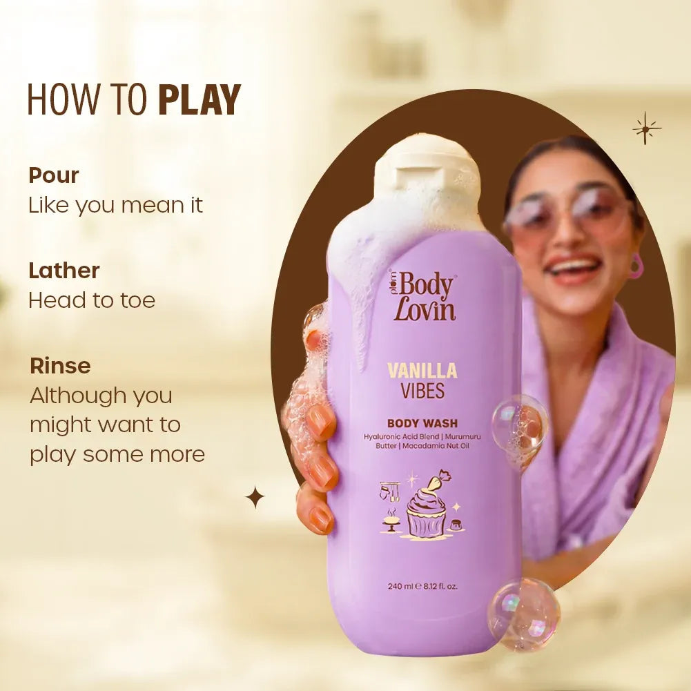 Plum BodyLovin' Vanilla Vibes Body Wash, 240ml