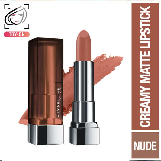 Maybelline Color Sensational Creamy Matte Lipstick – Toasted Brown 506, 3.9 g