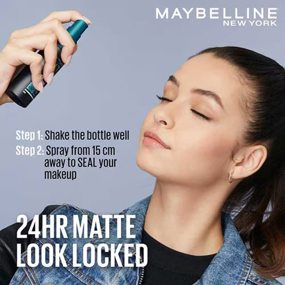 Maybelline New York Fit Me Matte + Poreless Setting Spray Transfer-proof 24HR Oil-control Formula - 60ml