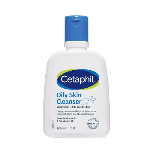 Cetaphil Oil Skin Cleanser – 118 ml for Oily Skin Care