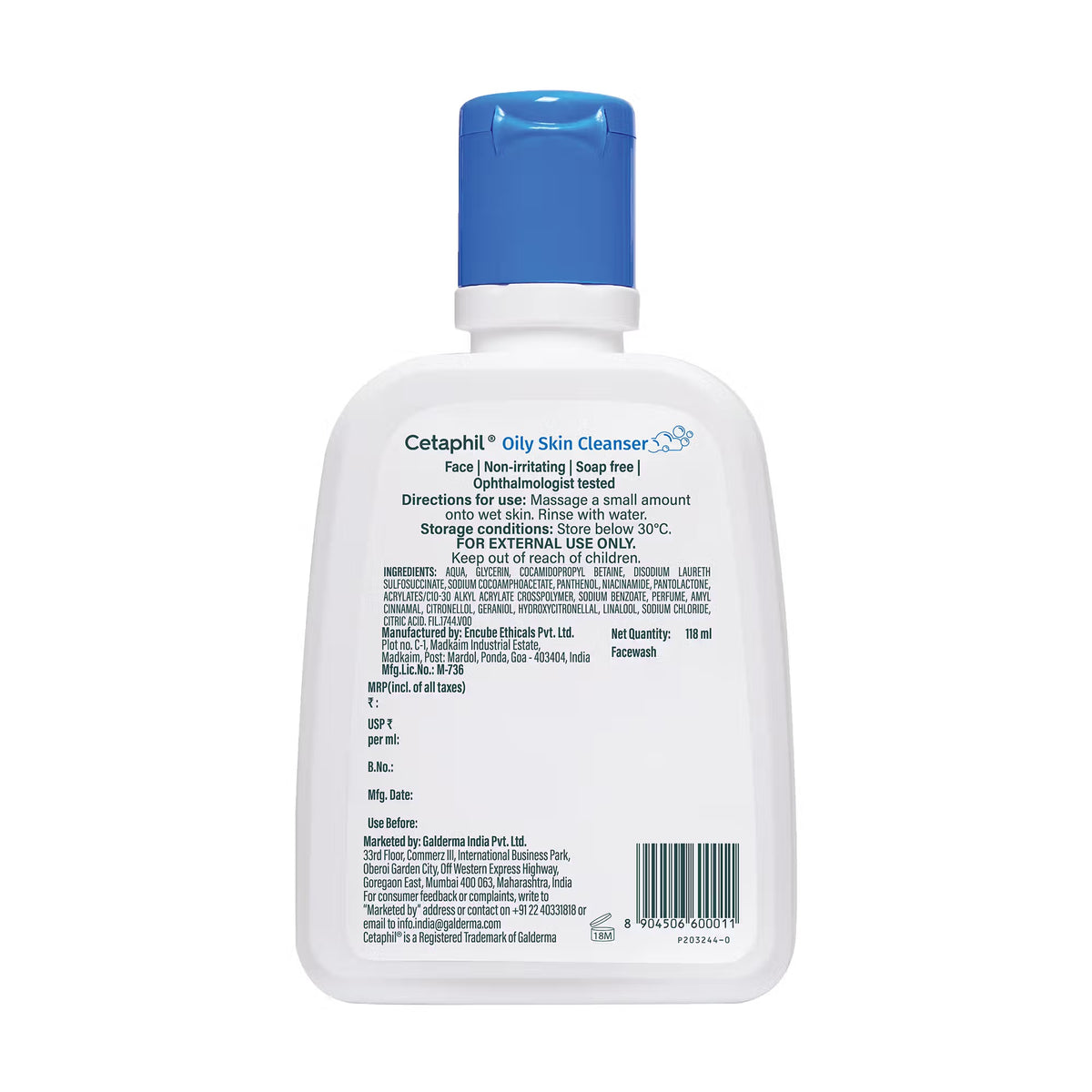 Cetaphil Oil Skin Cleanser - [118ml]