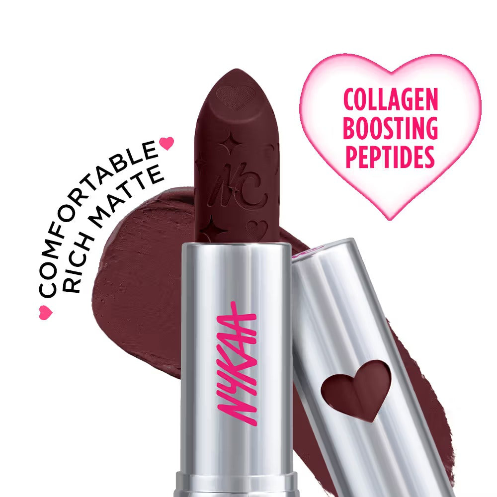 Nykaa Lovestruck Velvet Matte Lipstick – Berry Sweet, 4g