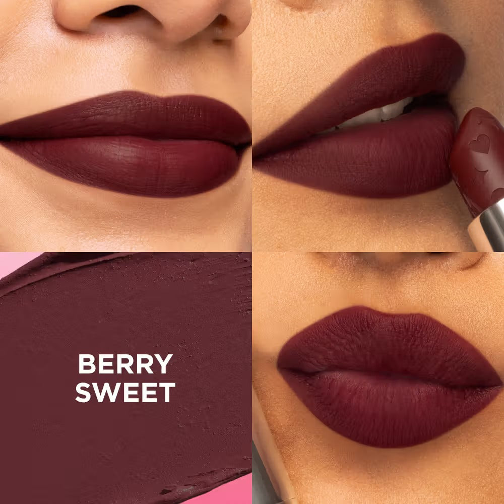 Nykaa Lovestruck Velvet Matte Lipstick – Berry Sweet, 4g