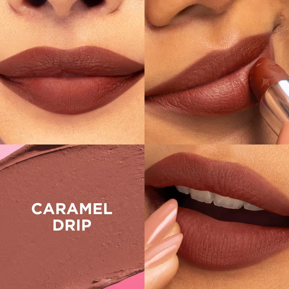 Nykaa Lovestruck Velvet Matte Lipstick – Caramel Drip, 4g