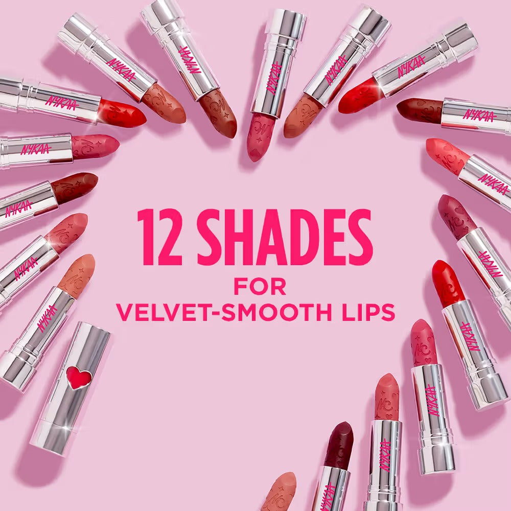 Nykaa Lovestruck Velvet Matte Lipstick – Caramel Drip, 4g