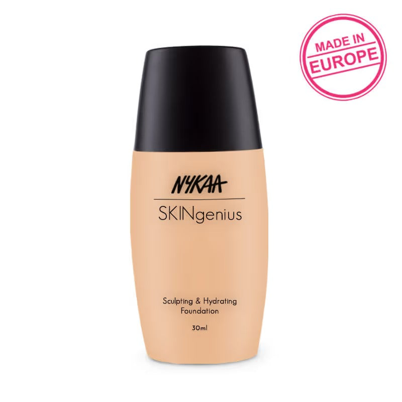 Nykaa SKINgenius Sculpting & Hydrating Dewy Foundation For Dry Skin - True Tan- 04