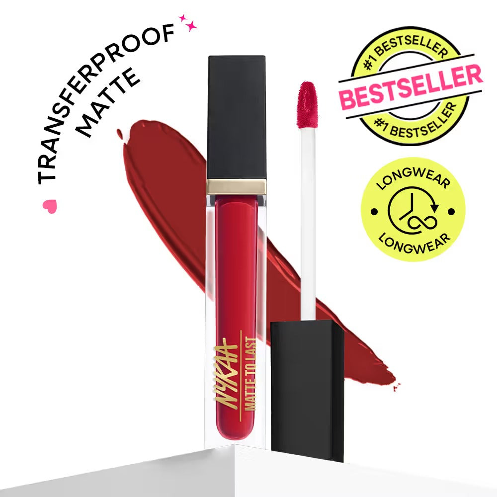 Nykaa Matte To Last Transferproof Liquid Lipstick – Maharani 02, 6.2ml