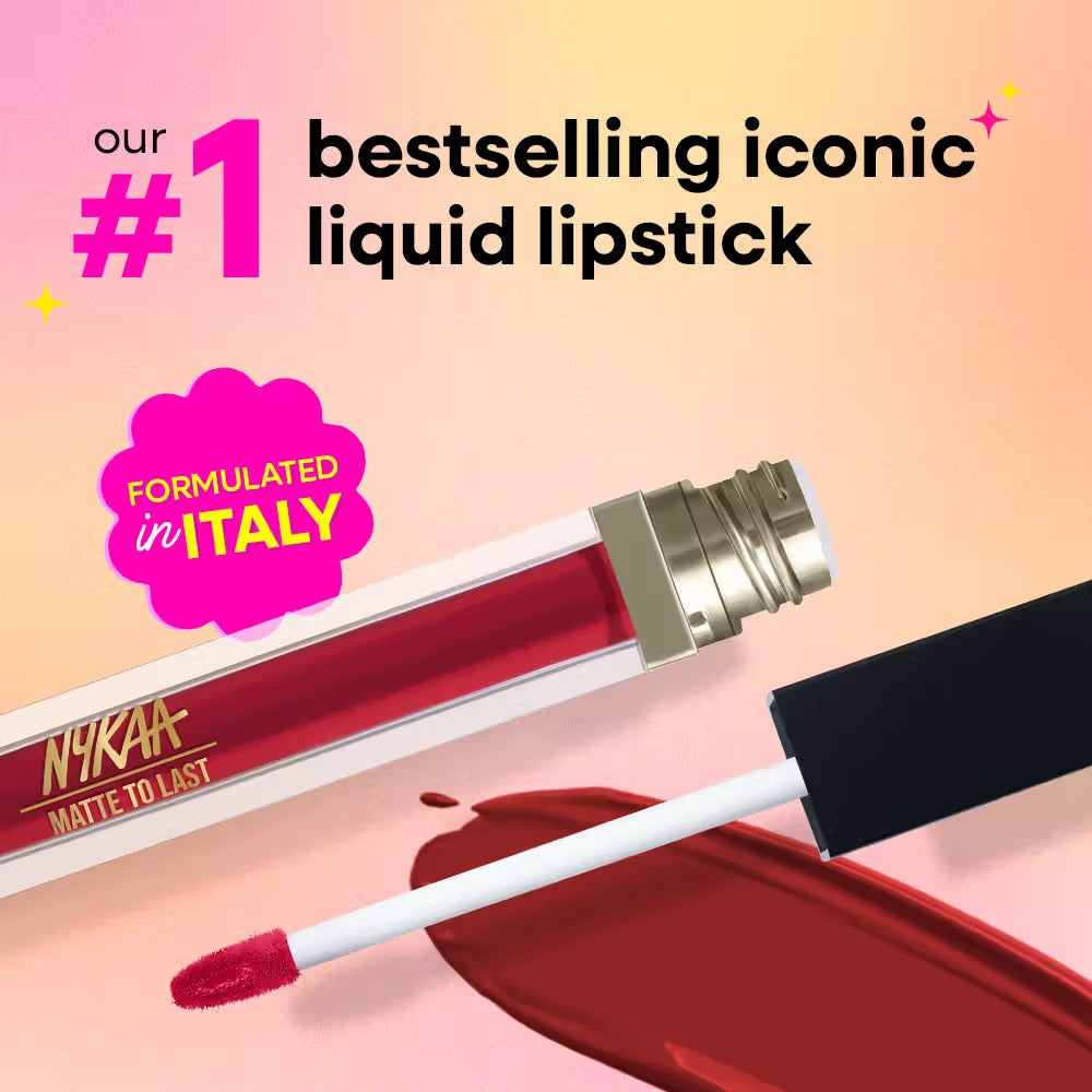 Nykaa Matte To Last Transferproof Liquid Lipstick – Maharani 02, 6.2ml