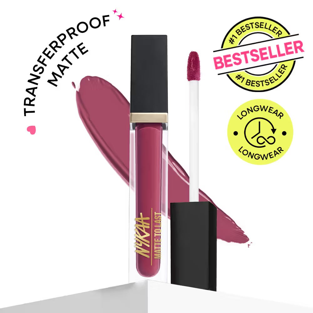Nykaa Matte To Last Transferproof Liquid Lipstick – Boho 16, 6.2ml