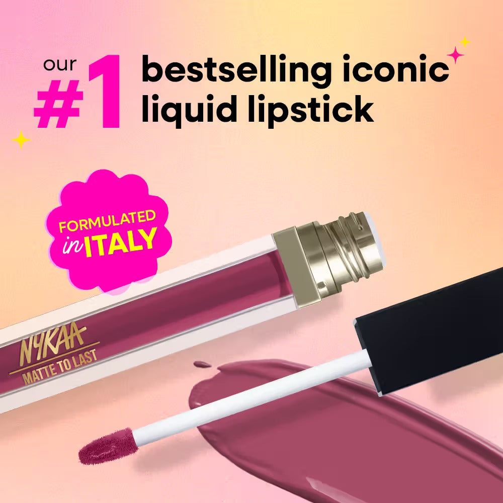 Nykaa Matte To Last Transferproof Liquid Lipstick – Boho 16, 6.2ml
