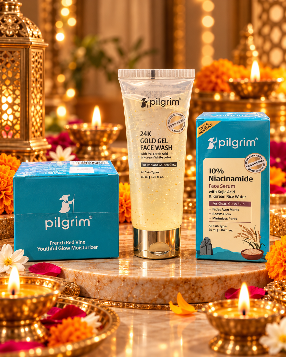 Pilgrim Glow & Brightening Skincare Combo