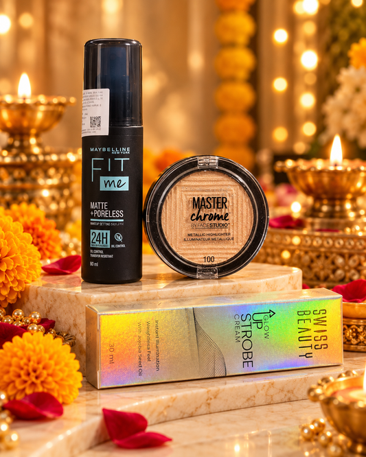 Maybelline + Swiss Beauty Glow & Makeup Setting Combo