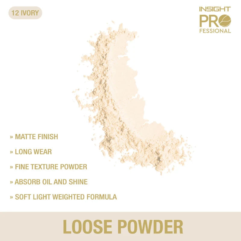 Insight Pro Loose Face Powder in Ivory 12 for a Finished Base – 30g