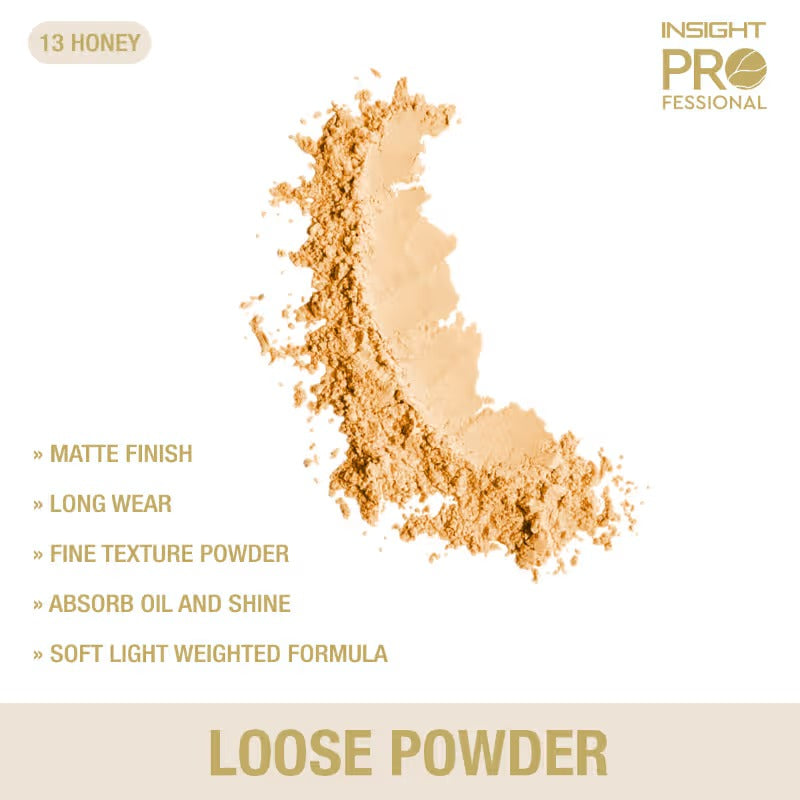 Insight Professional Loose Powder, 13 HonInsight Pro Loose Face Powder in Honey 13 for Finishing Makeup – 30gey - [30g]
