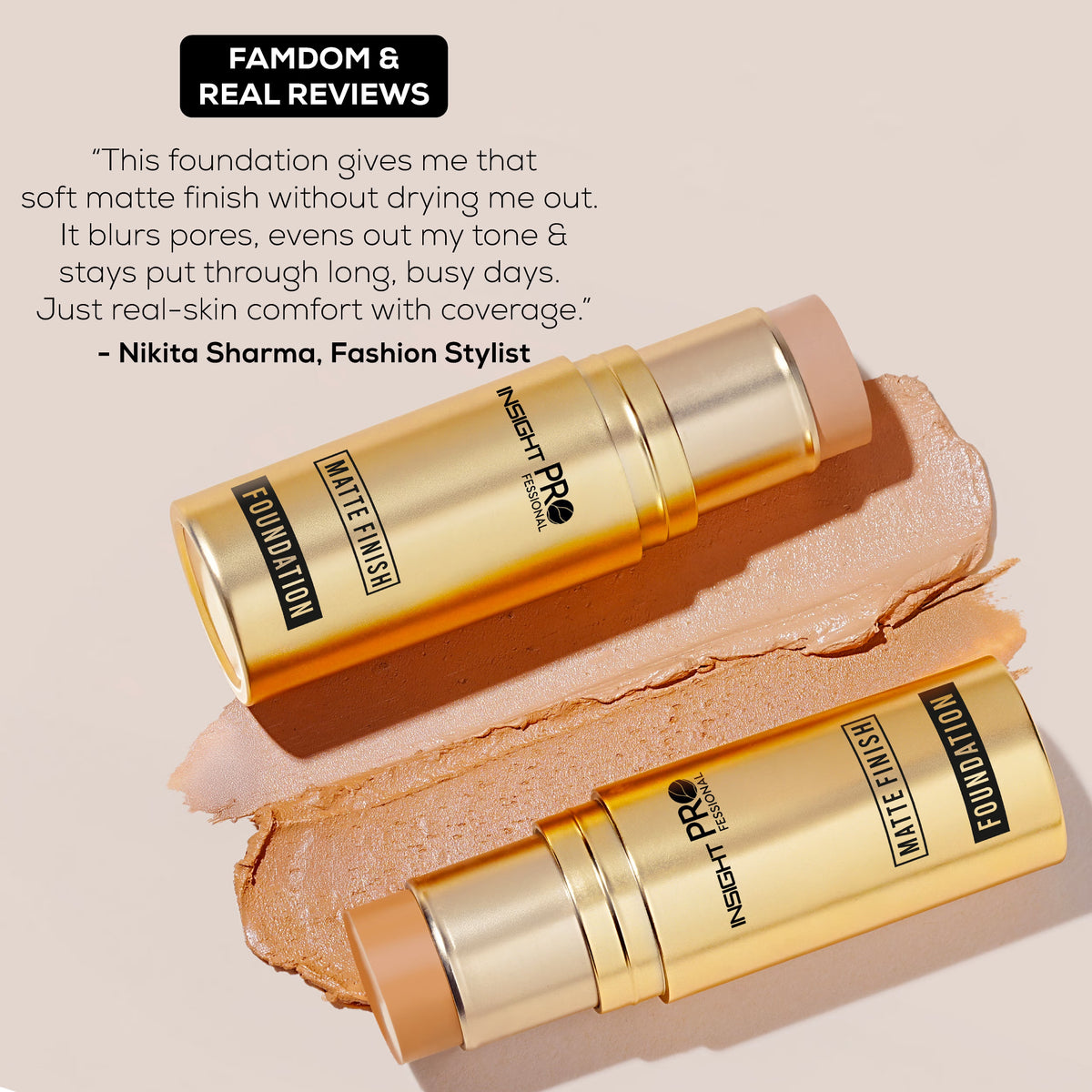 Insight Pro Matte Finish Foundation in Ivory Silk – 10g