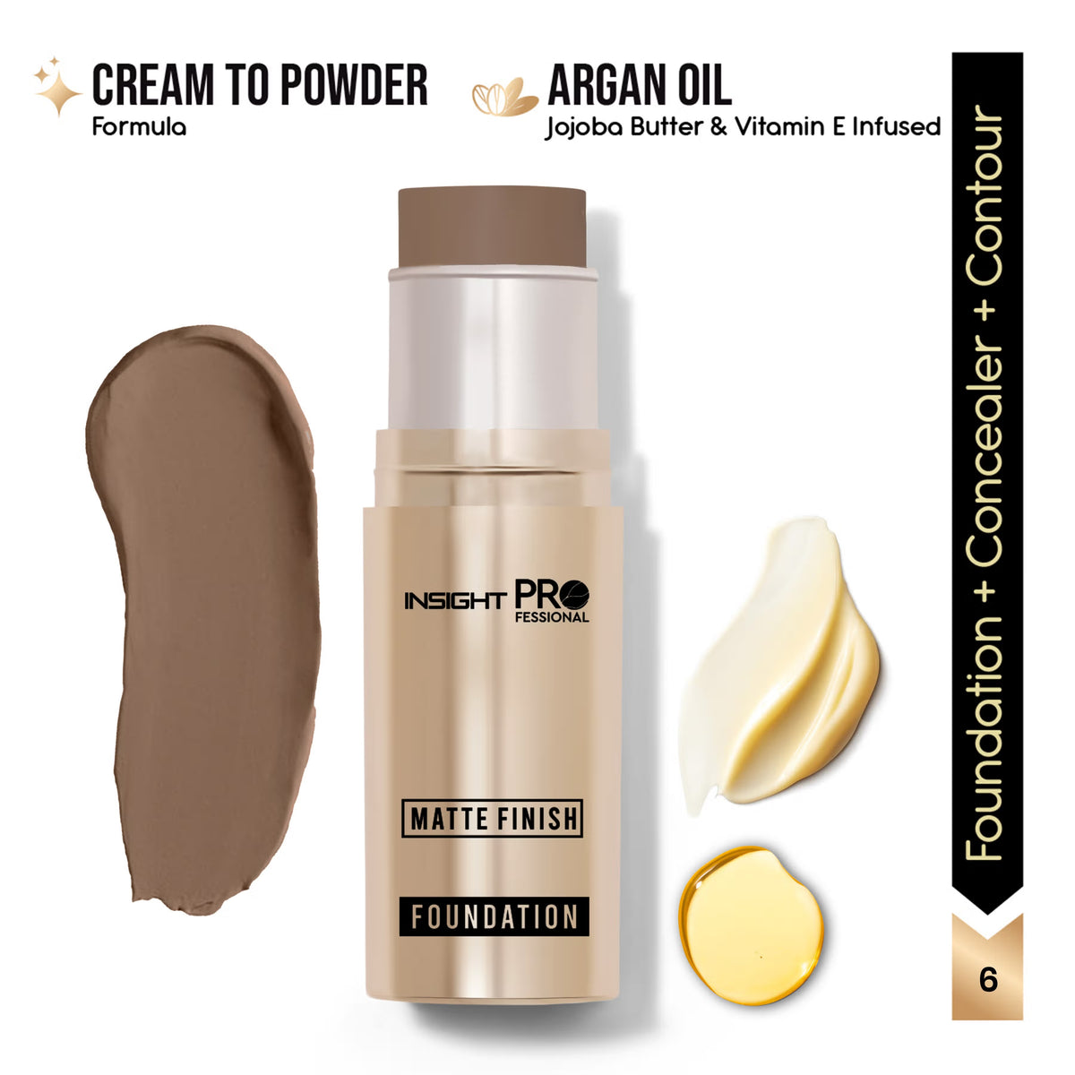 Insight Pro Matte Finish Foundation in Chestnut – 10g
