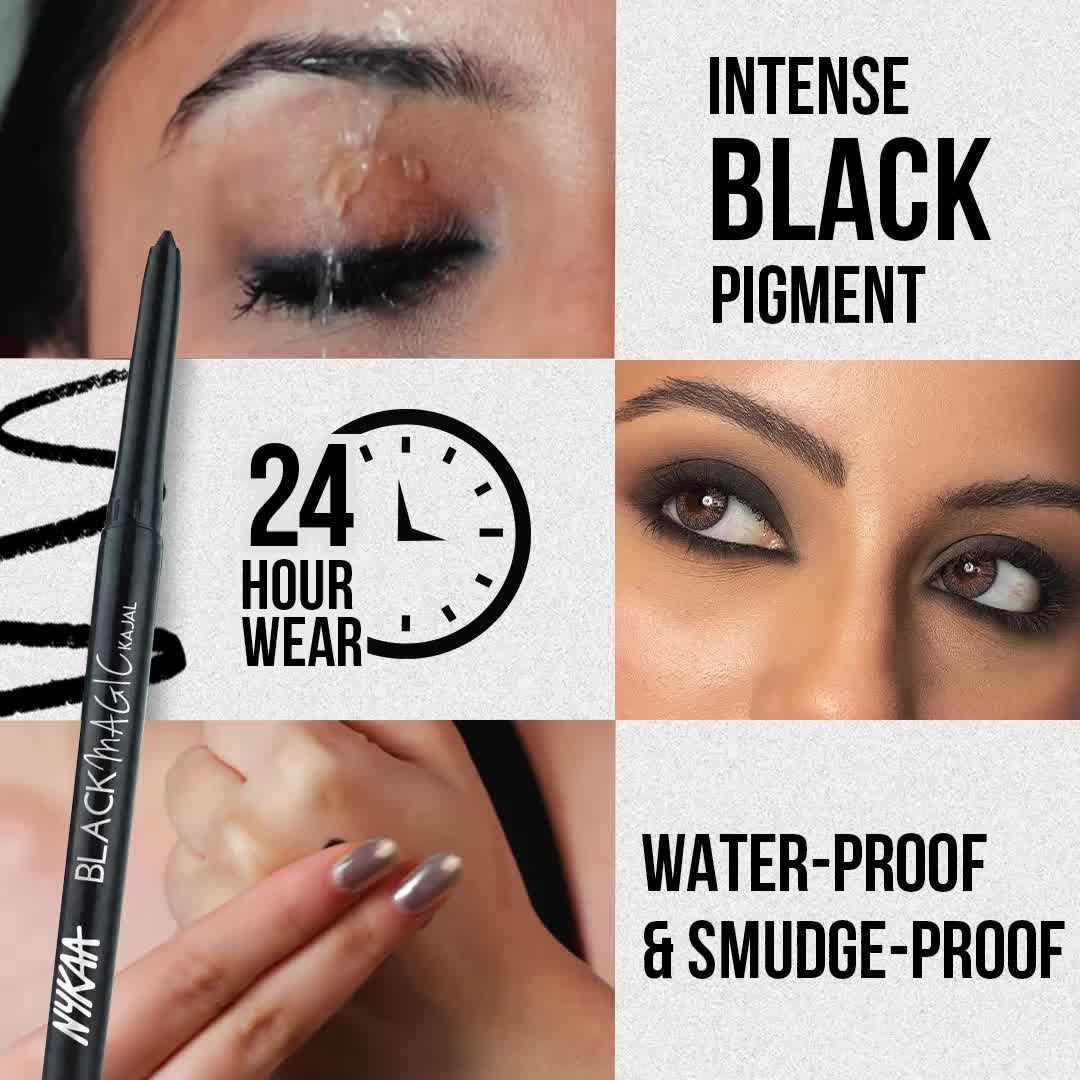 Nykaa Magic Smudge-Proof Kajal Pencil – Intense Black