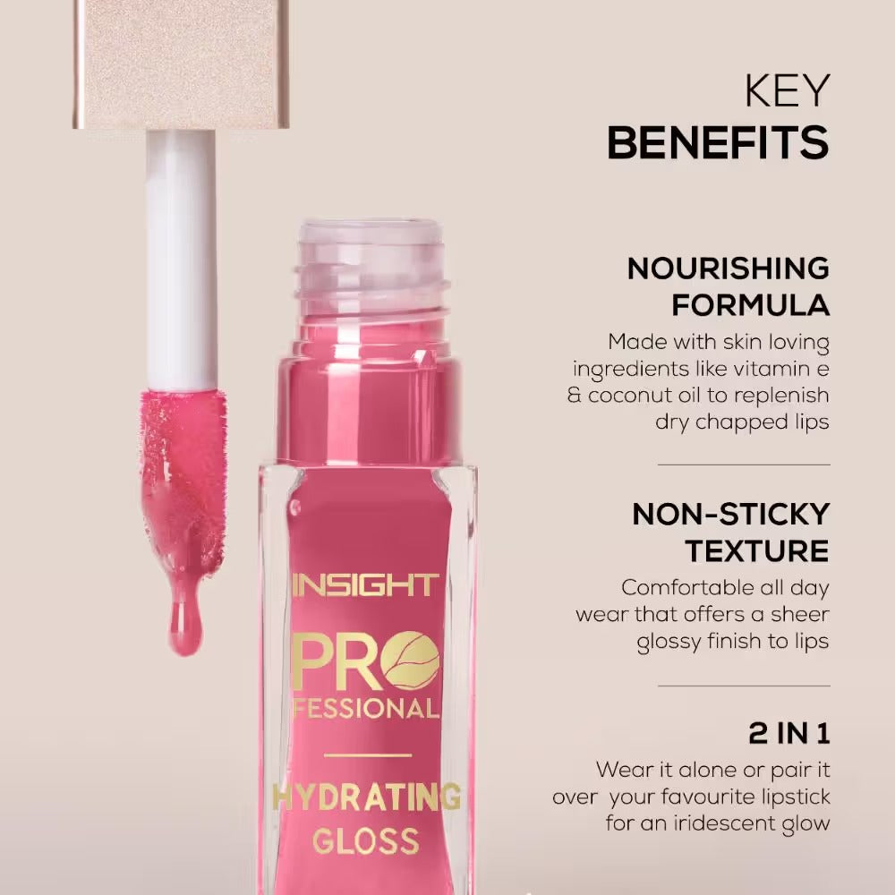Insight Professional Hydrating Gloss - Pink Taffy (10g)