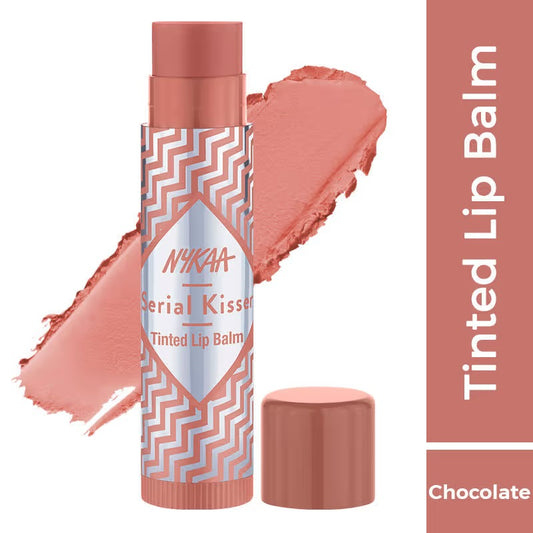 Nykaa Serial Kisser Moisturising Tinted Lip Balm – Chocolate Nude, 4.8g