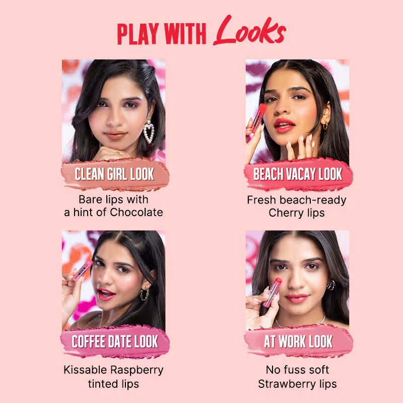 Nykaa Serial Kisser Moisturising Tinted Lip Balm – Chocolate Nude, 4.8g