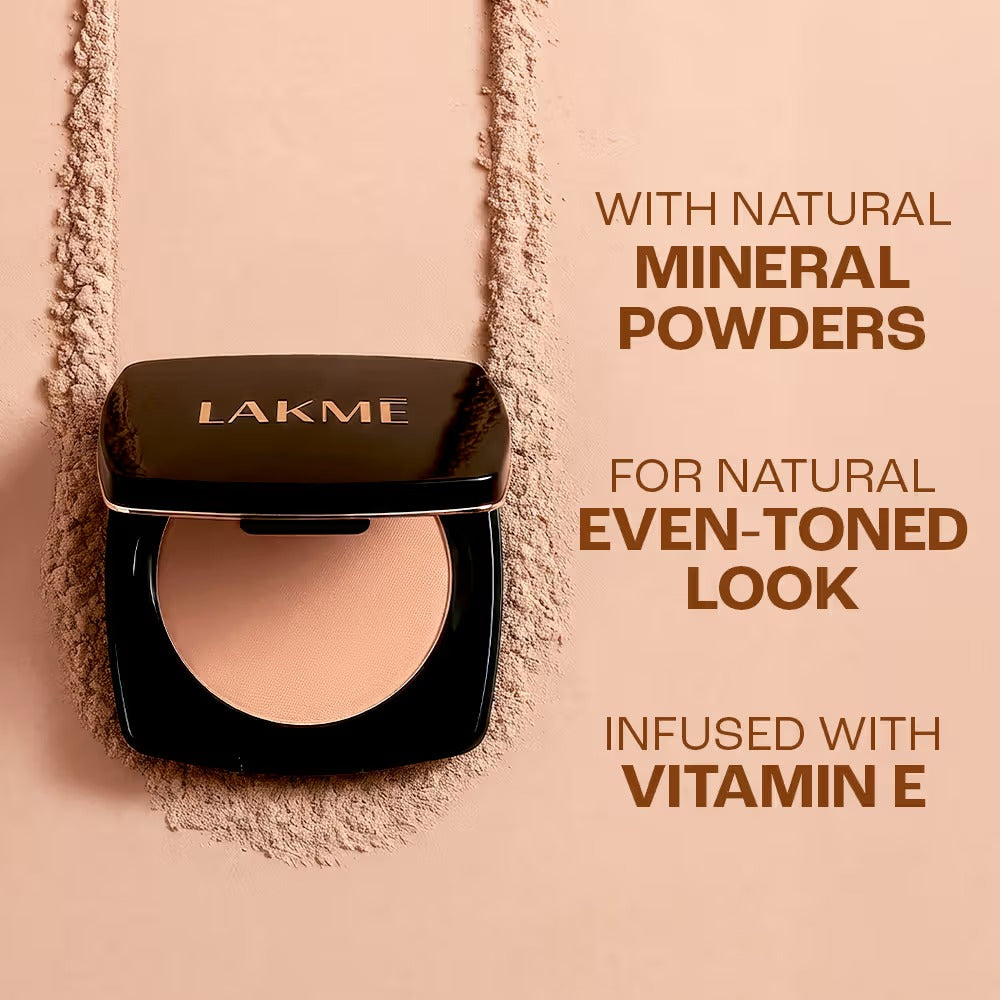 Lakmé Forever Matte Compact Natural Beige – 9g Face Powder