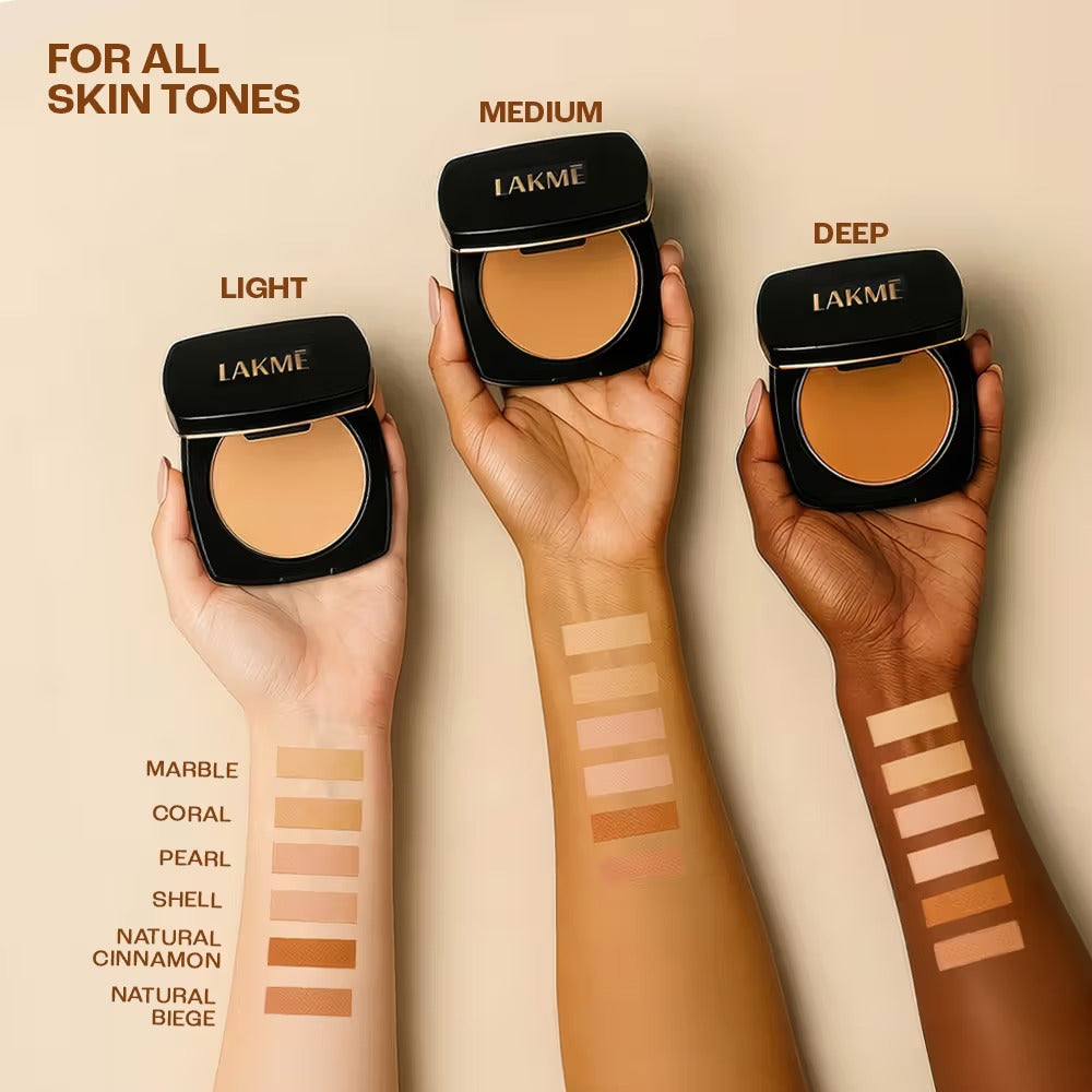Lakmé Forever Matte Compact Natural Beige – 9g Face Powder