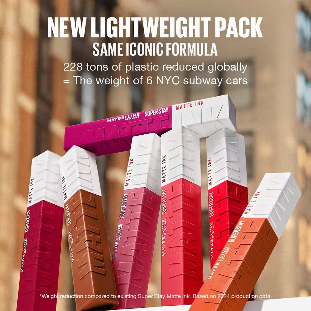 Maybelline New York Super Stay Matte Ink Liquid Lipstick, Lasts Up to 16 Hours - Entertainer