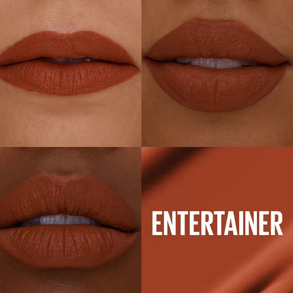 Maybelline New York Super Stay Matte Ink Liquid Lipstick, Lasts Up to 16 Hours - Entertainer