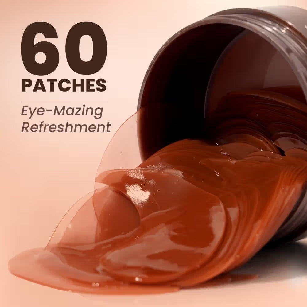 Swiss Beauty Hydra Eye Serum Patches For Dark Circles And Puffiness, Hydrate Skin With Coffee, 60pcs