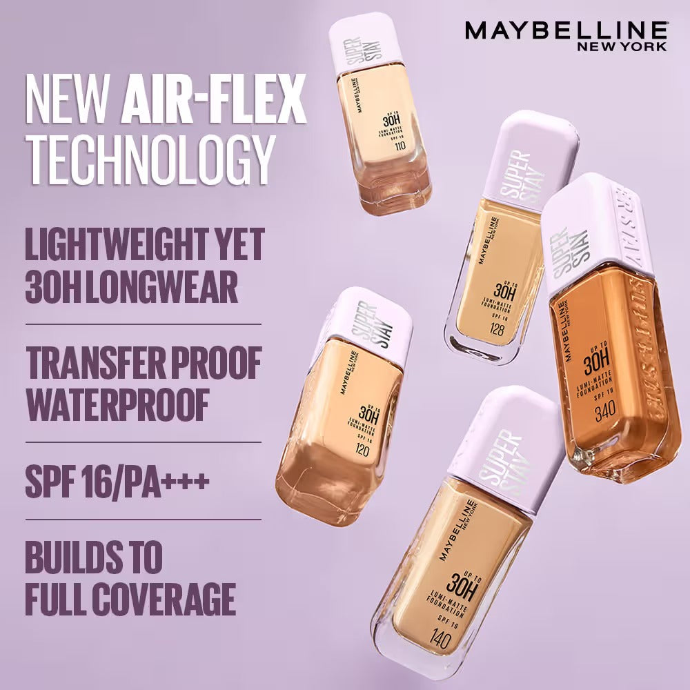 Maybelline Super Stay Lumi Matte Foundation – Shade 310, 35 ml