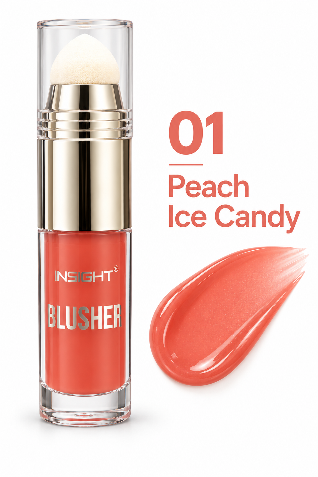 Insight Professional Cream to Powder Souffle Blush - Peach Ice Candy 01
