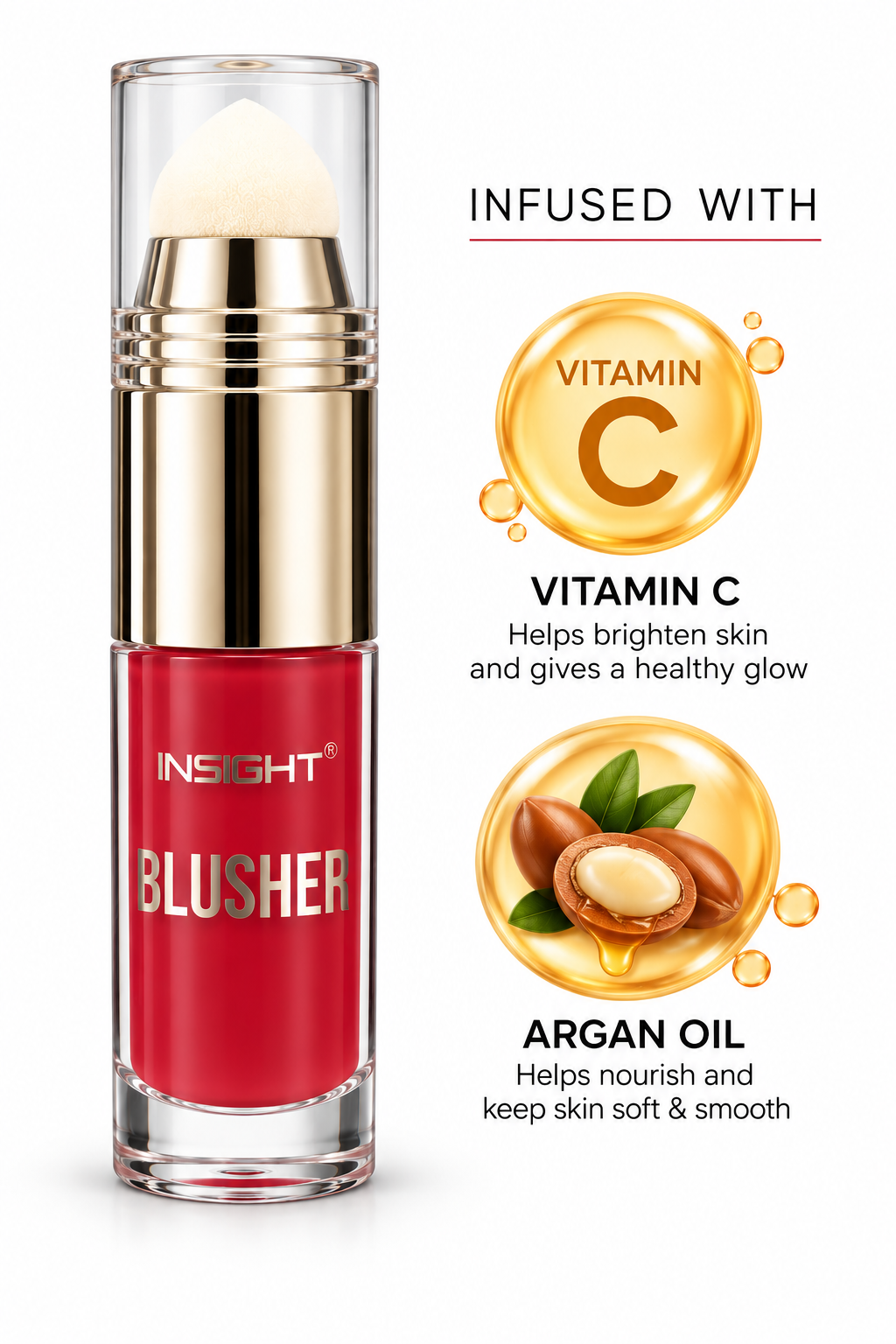 Insight Professional Cream to Powder Souffle Blush - Watermelon Popsicle 02