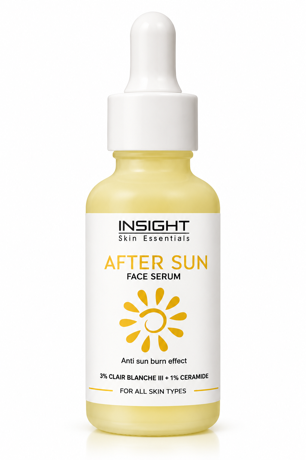 Insight Skin Essential After Sun Face Serum with 3% Clair Blanche III and 1% Ceramide, 30ml