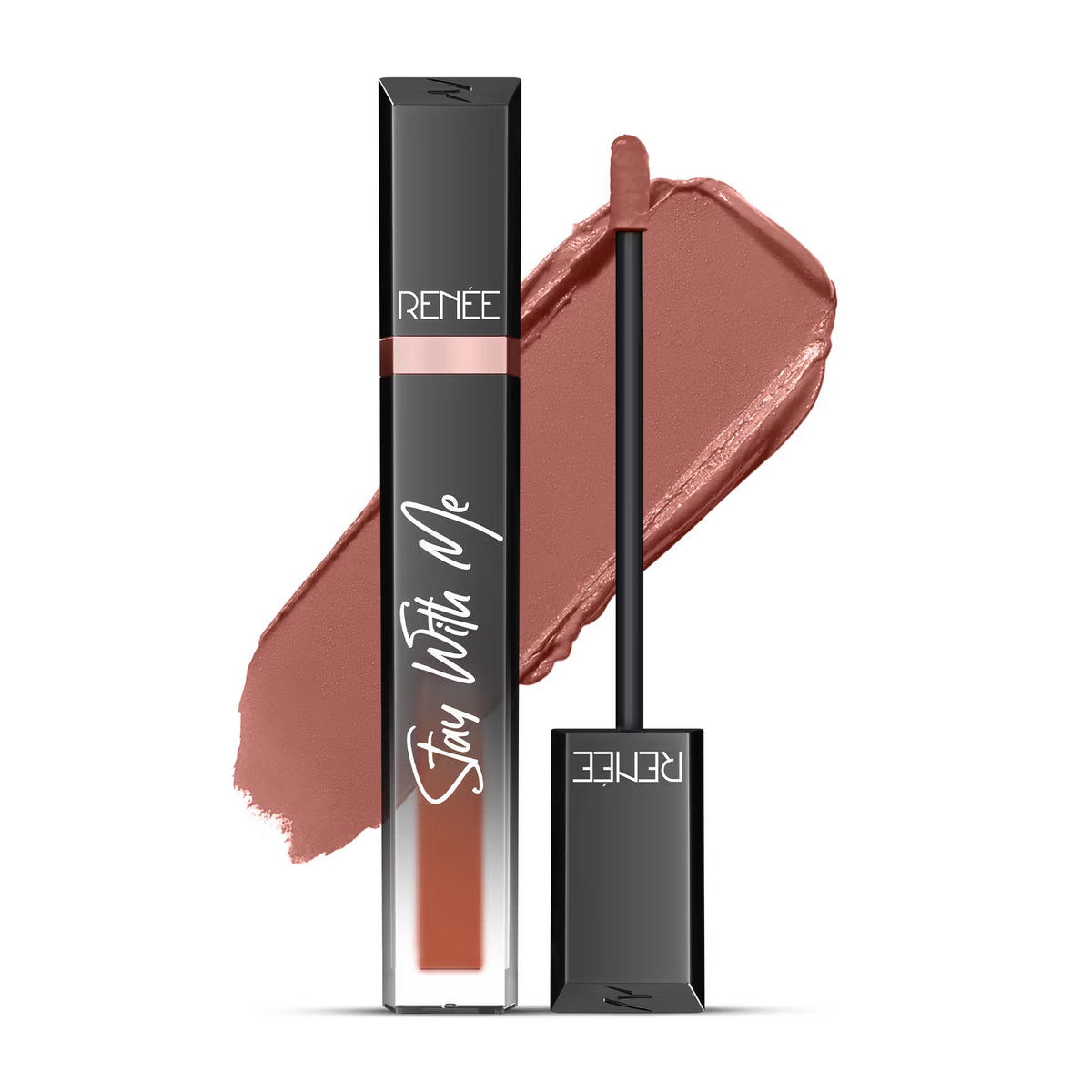RENEE Stay With Me Liquid Lipstick – Desire of Brown, 5ml