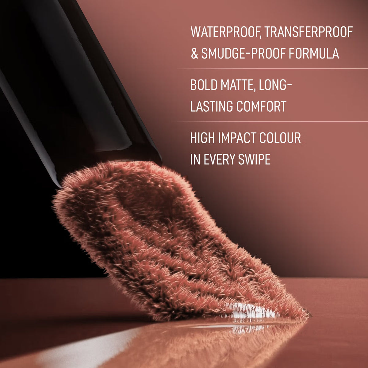 RENEE Stay With Me Liquid Lipstick – Desire of Brown, 5ml