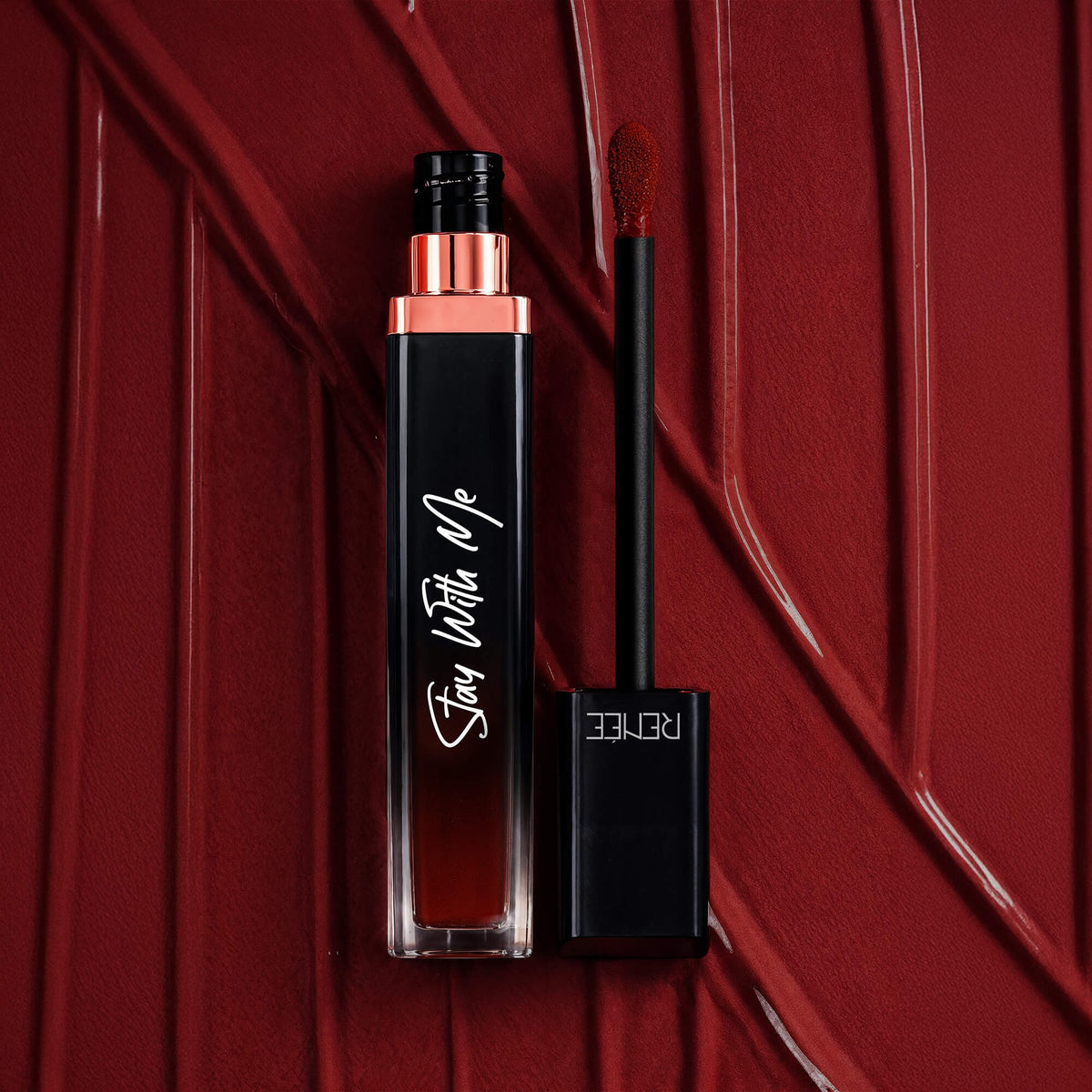 RENEE Stay With Me Liquid Lipstick – Mad for Maroon, 5 ml