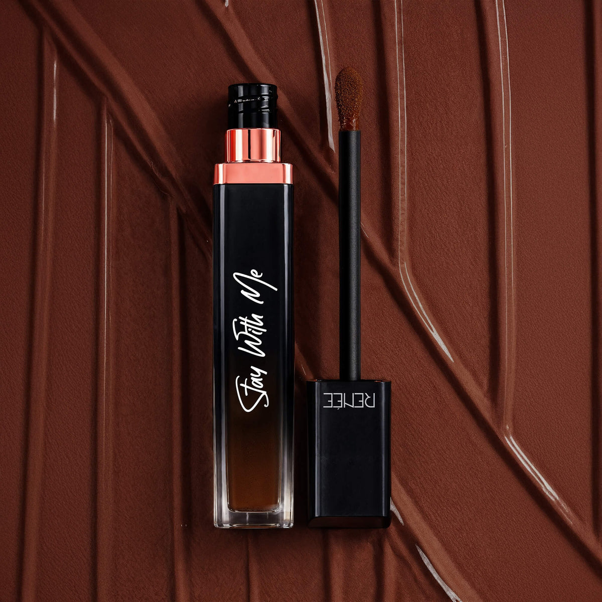 RENEE Stay With Me Liquid Lipstick – Loco for Cocoa, 5 ml