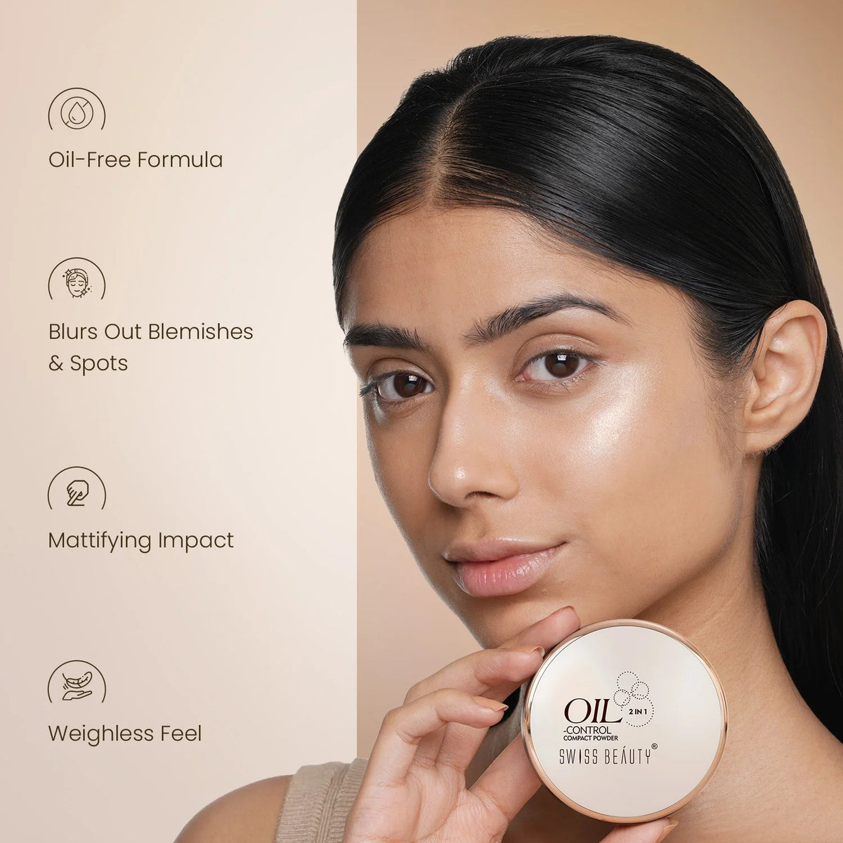 Prime And Fine Matte Press Powder - Nude Beige-03