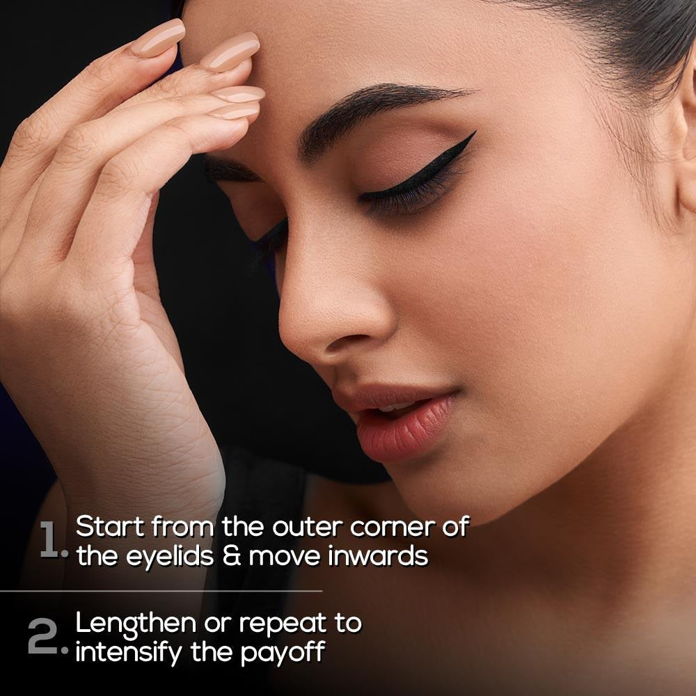RENEE Midnight Matte Eyeliner, Black - [2.5ml]