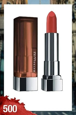 Color Sensational Creamy Matte Lipstick - [Chili Nude-500]