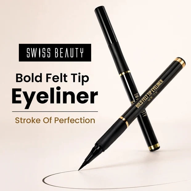 Bold Felt Tip Eyeliner - Black [1.2ml]
